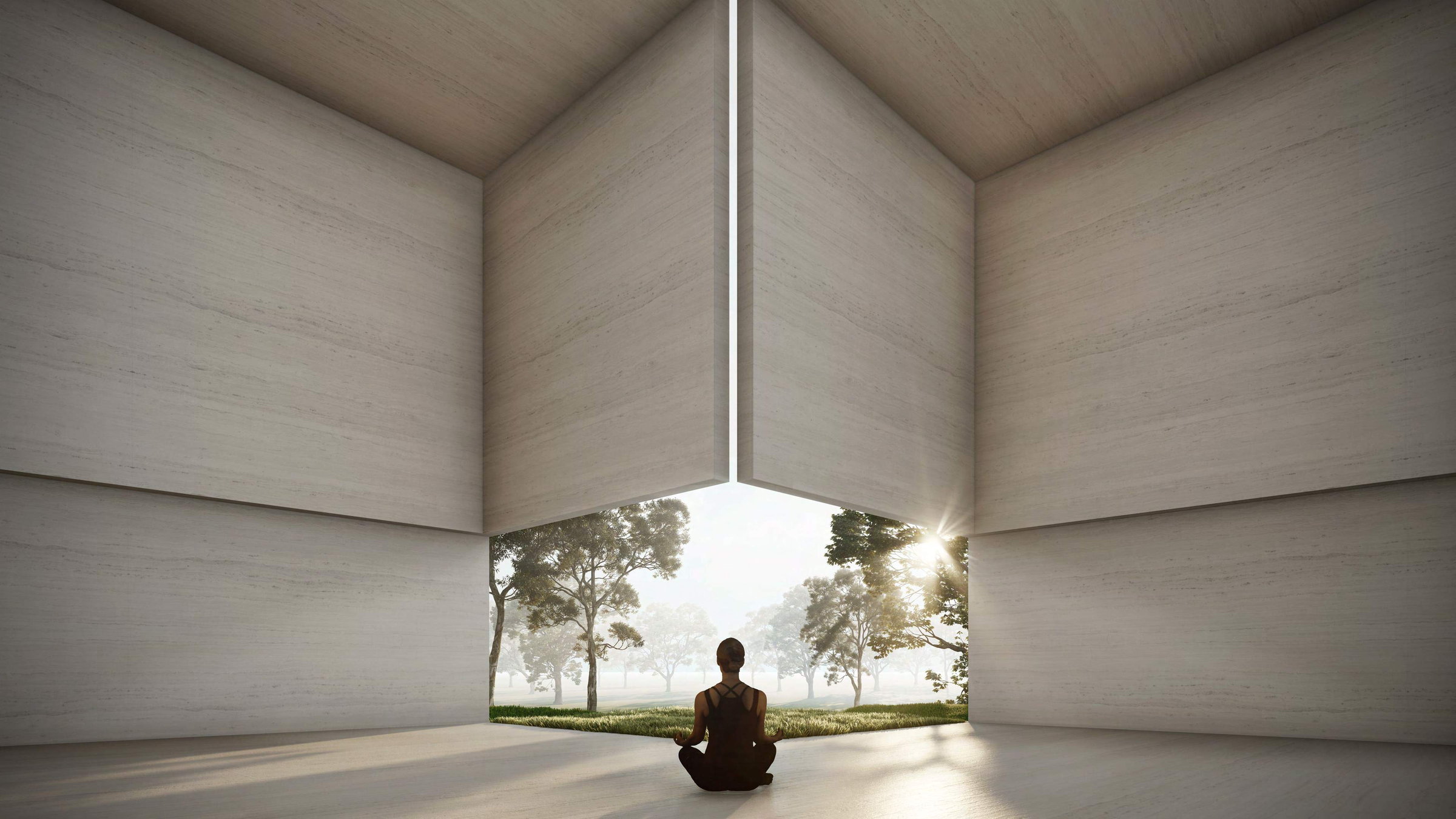 Keturah Reserve, Meditation Space with view onto trees