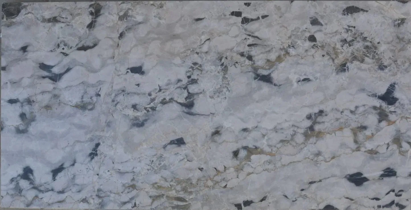 Portoro White, high-contrast black and white marble swatch