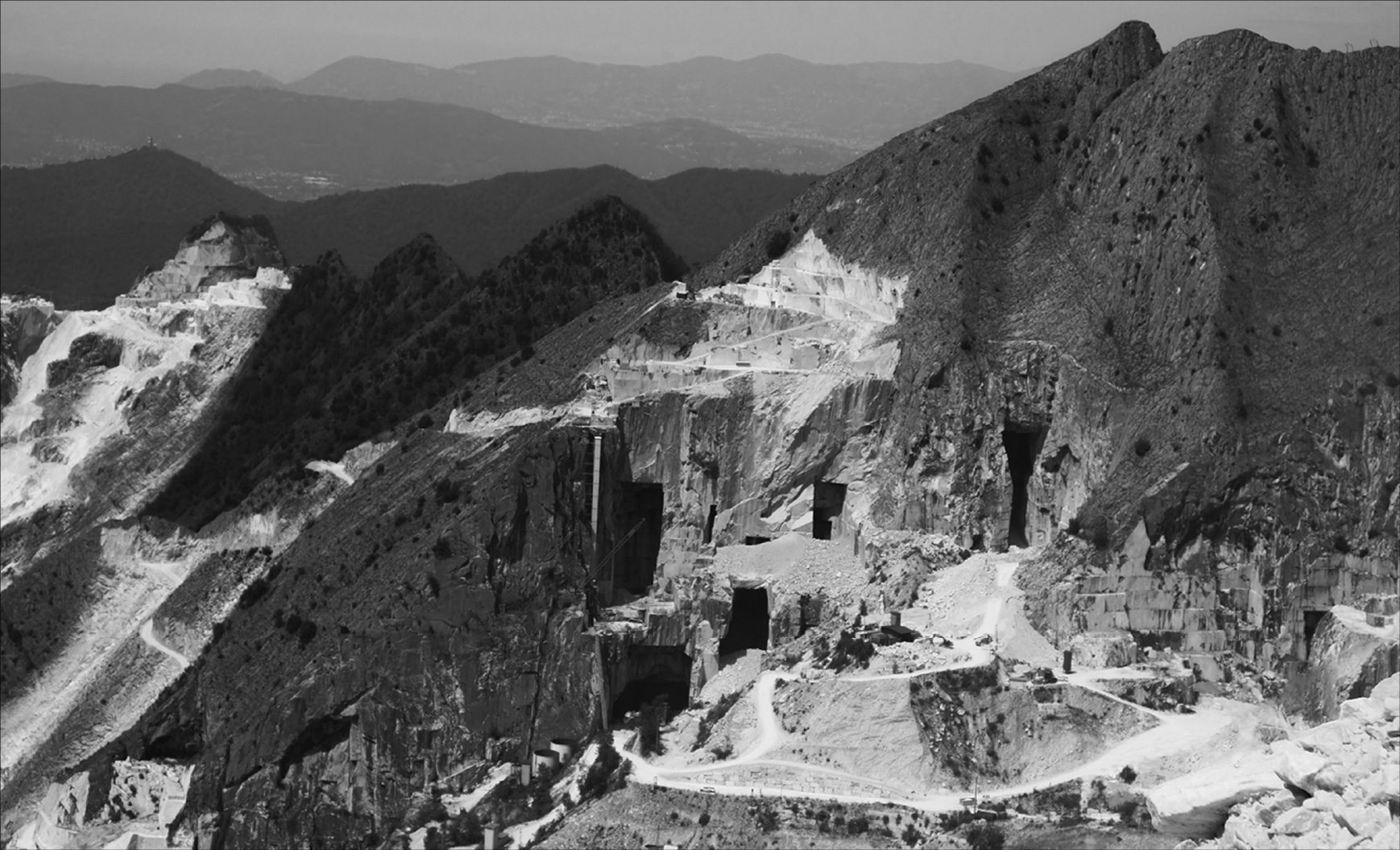 The Apuan Alps above Carrara, the source of the Italian Marble Collection